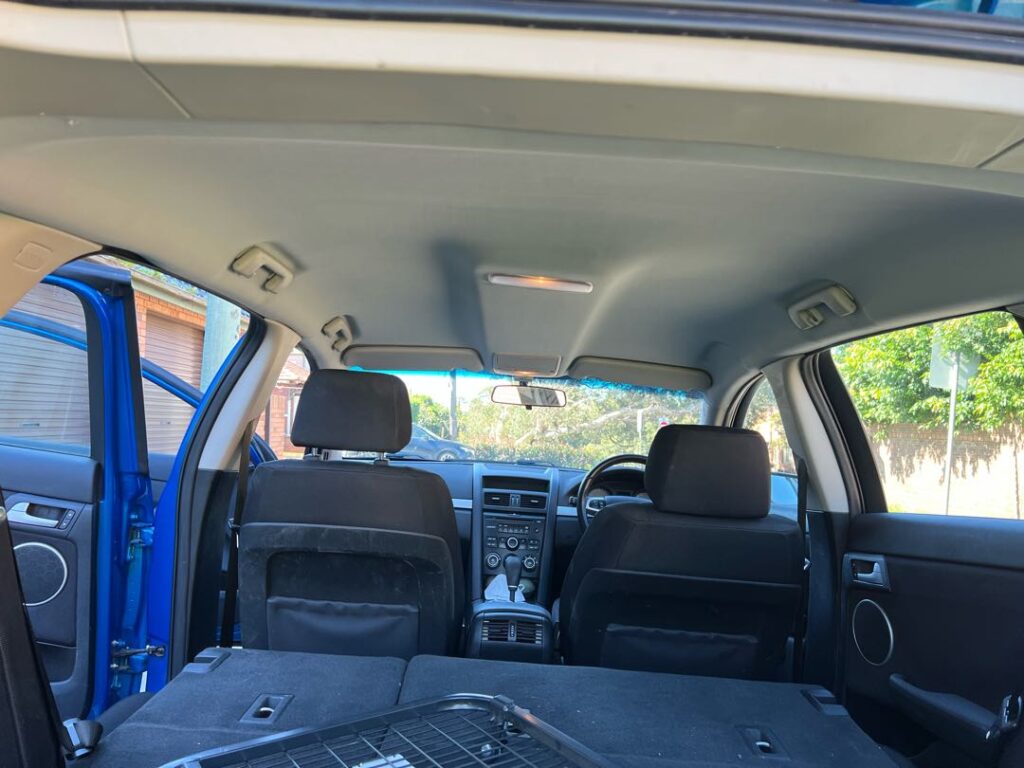 Holden Commodore roof lining repair