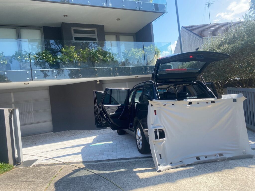 BMW X3 headlining repair