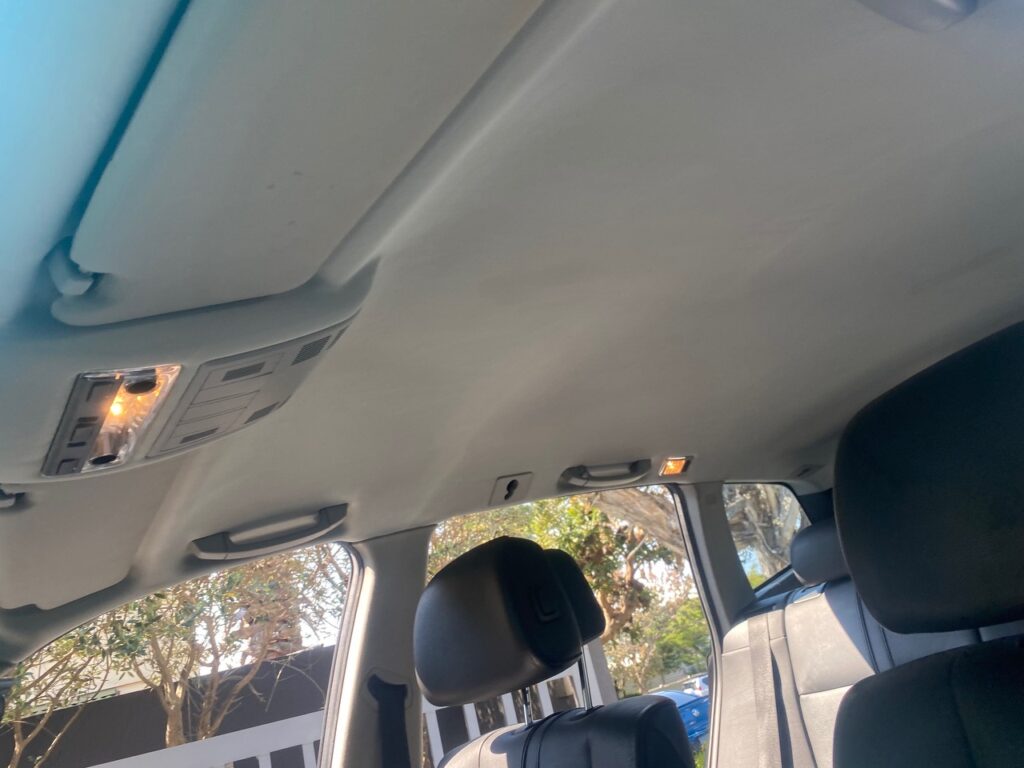 BMW x3 roof lining repair