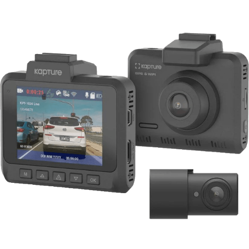 Kapture 1024 dash cam installation
