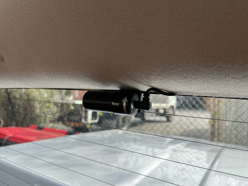rear uniden dashcam
