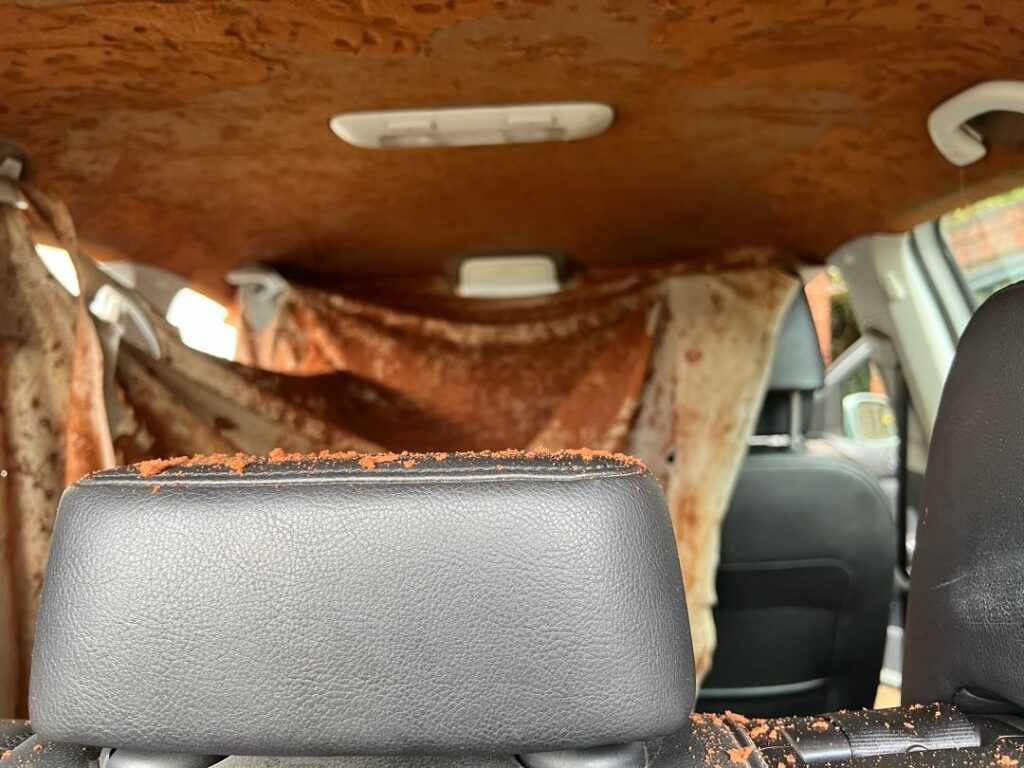 Volkswagen Golf headliner repair