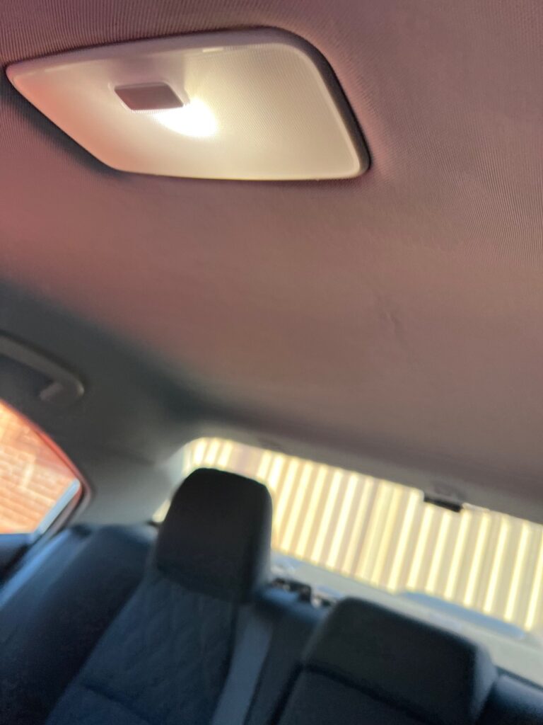 Toyota Corolla Roof Lining repair (1)