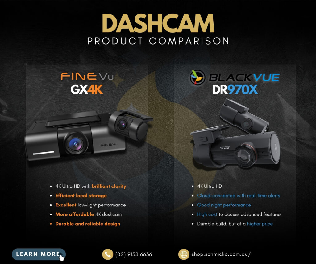 Finevu GX4K vs BlackVue DR970X